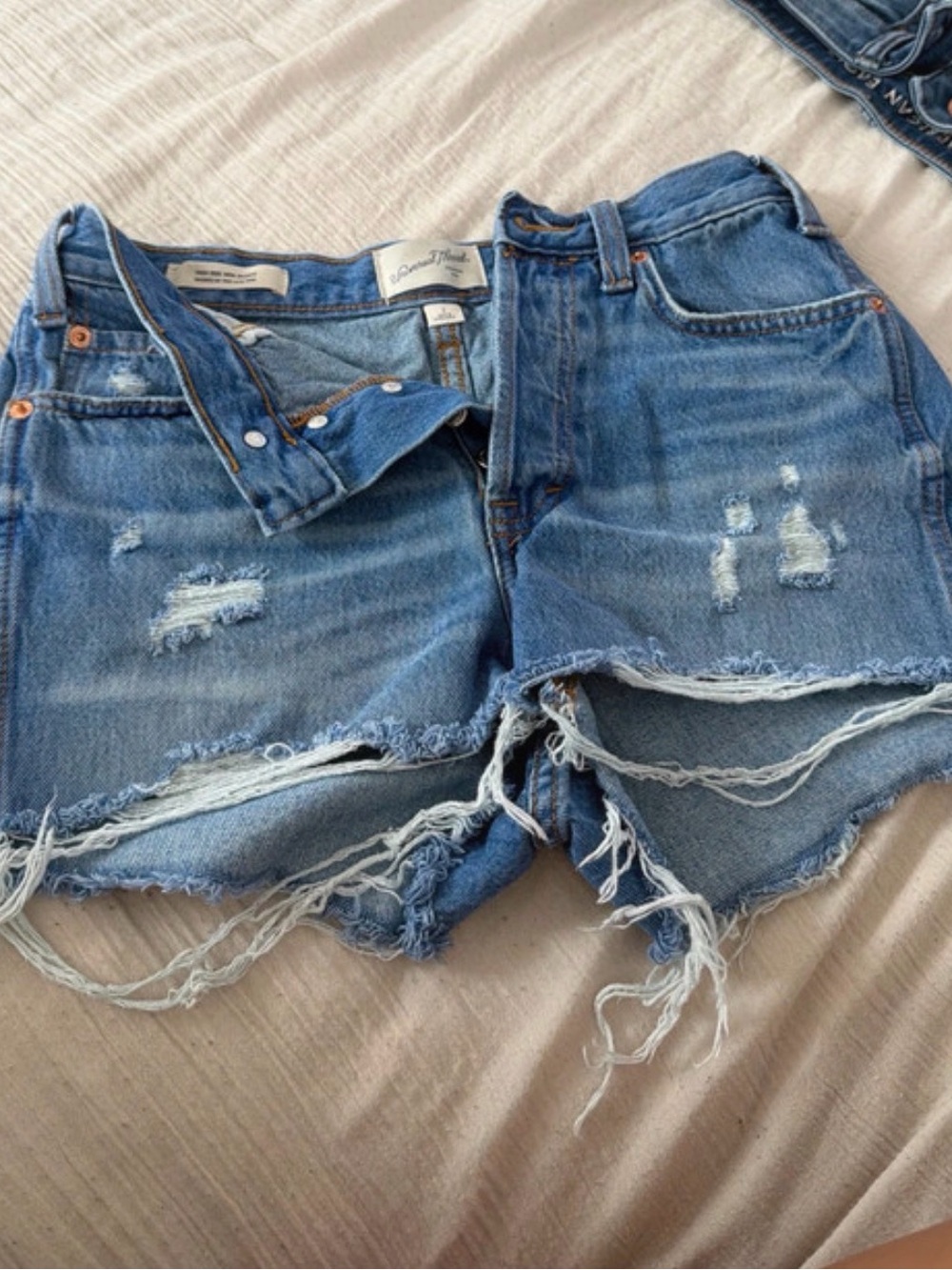 Universal Thread Distressed Blue Denim Cutoff Shorts
